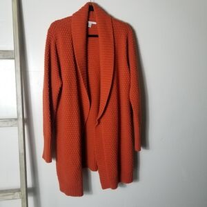 OLD NAVY ORANGE HEAVY CARDIGAN SIZE XXL